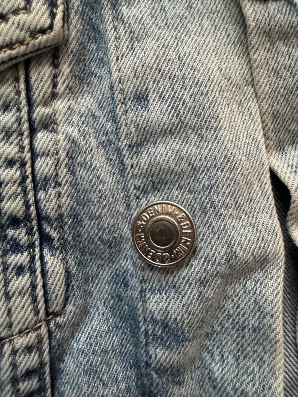 H&M Light Blue Denim Jacket sz 14 - Picture 3 of 8